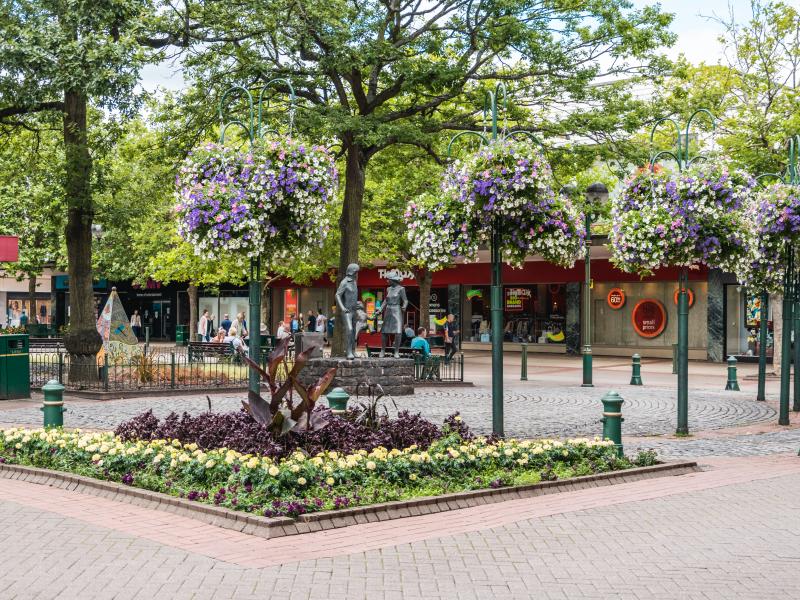 Mell Square, Solihull town centre 
