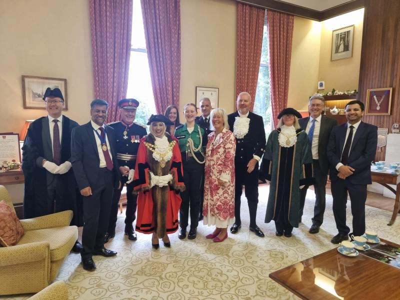 A group photo in the Mayor's Parlour on Civic Sunday