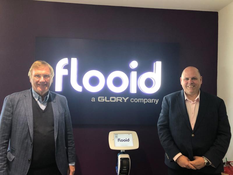 Cllr Ian Courts and Martyn Osborne, CEO flooid