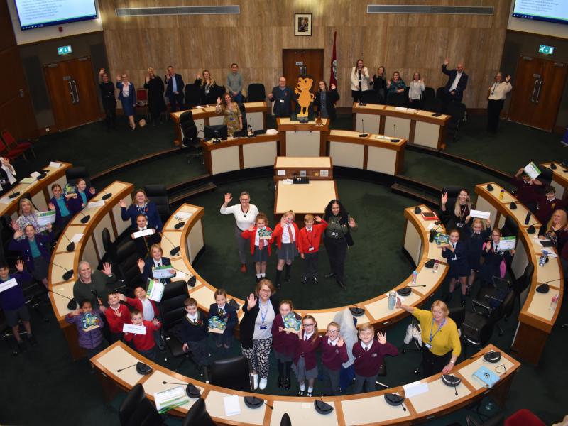 The Greener Solihull School Awards was held in the Council Chamber