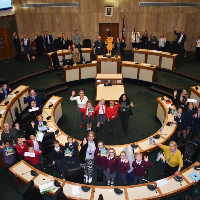 The Greener Solihull School Awards was held in the Council Chamber