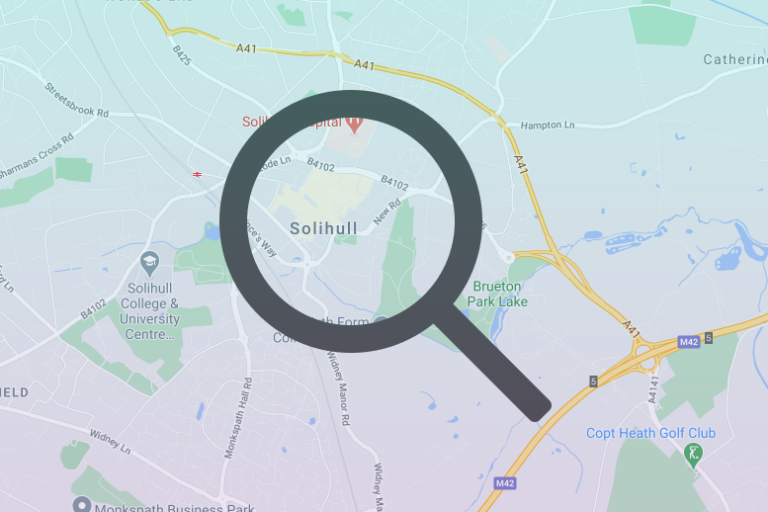 map of Solihull tile